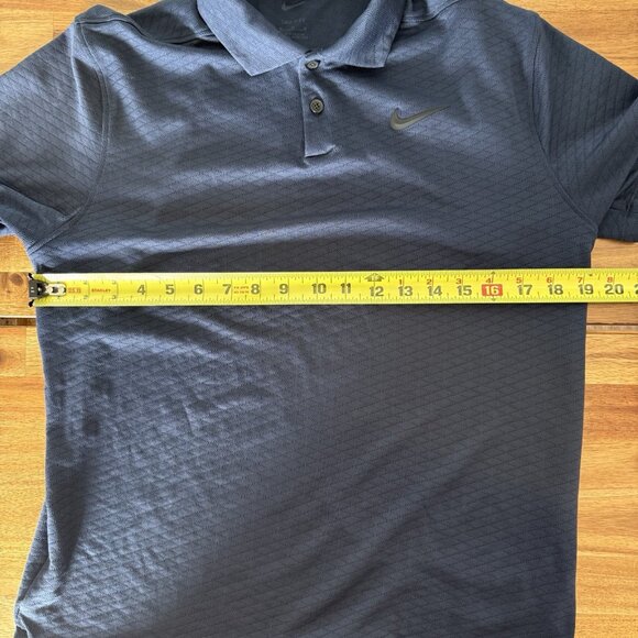 Nike Dri-Fit Vapor Golf Polo Shirt Blue Men’s Size Medium Lightweight Preppy - Picture 12 of 13